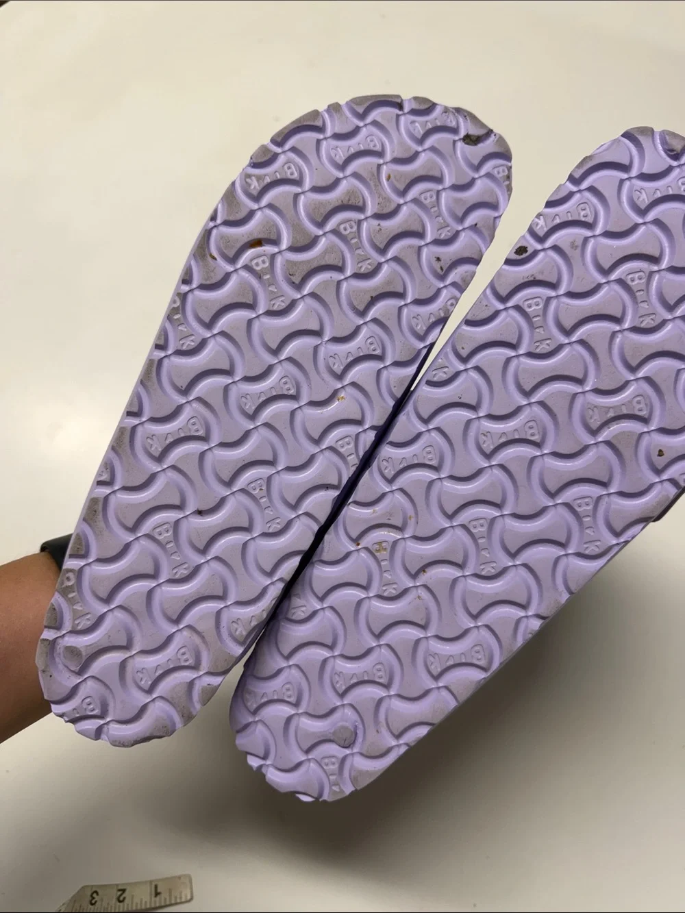 Birkenstock Two-Strap EVA Sandals in Lavender size 10-10.5